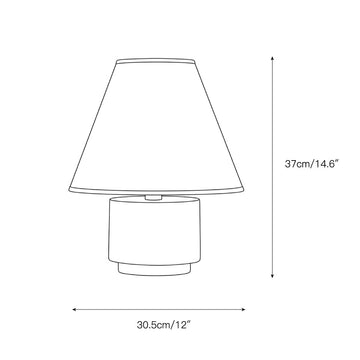 Bronte Table Lamp – detail 3 — Dimension drawings 1