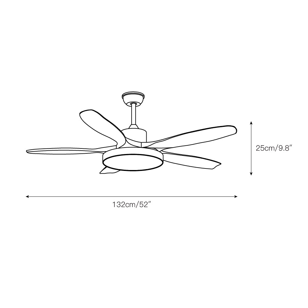 Bronx 52″ Ceiling Fan Light