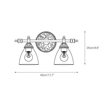 Brooks Vanity Wall Lamp – detail 4 — Dimension drawings 2