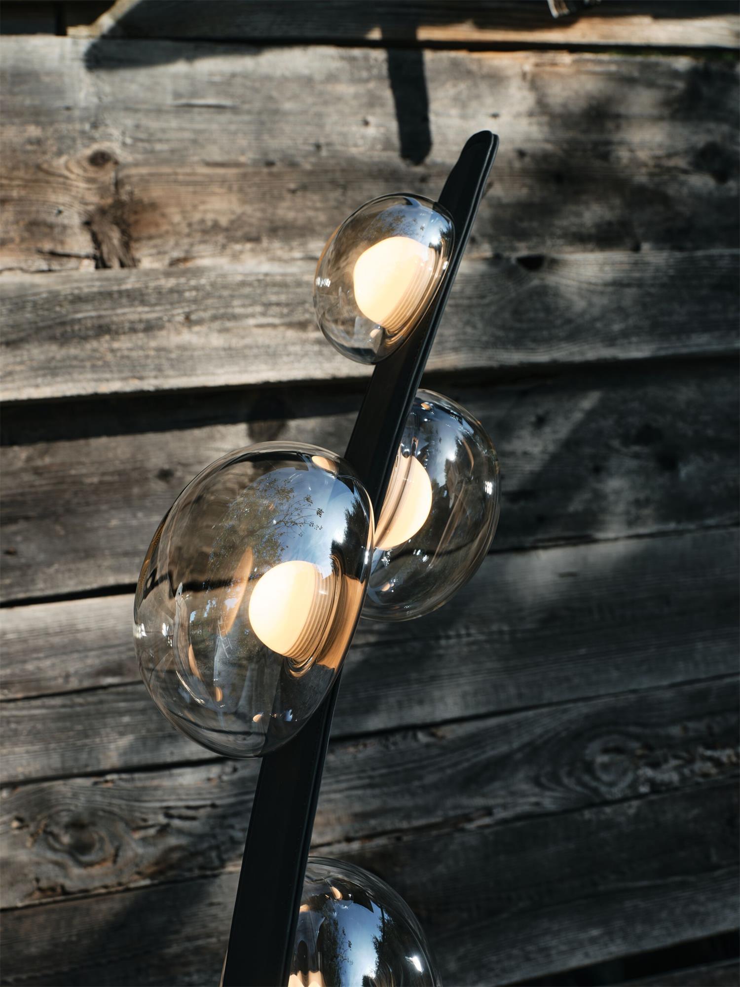 Lampadaire en verre Bulles