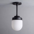 Load image into Gallery viewer, Bullet-shaped Alabaster Semi-Flush Mount Ceiling Light
