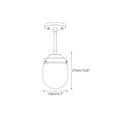 Load image into Gallery viewer, Bullet-shaped Alabaster Semi-Flush Mount Ceiling Light
