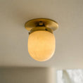 Load image into Gallery viewer, Bullet-shaped Alabaster Flush Mount
