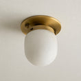 Load image into Gallery viewer, Bullet-shaped Alabaster Flush Mount
