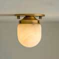 Load image into Gallery viewer, Bullet-shaped Alabaster Flush Mount
