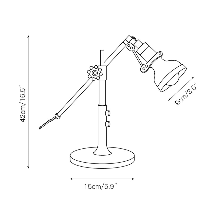 Buquet Table Lamp – detail 3 — Dimension drawings 1
