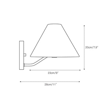 Burke Wall Sconce – detail 3 — Dimension drawings 1