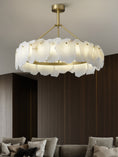 Load image into Gallery viewer, Burton Alabaster Chandelier
