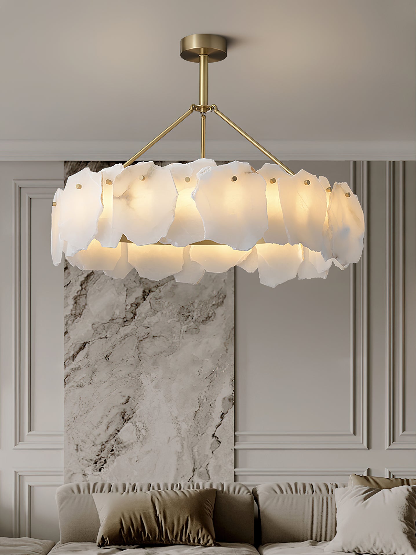 Burton Alabaster Chandelier