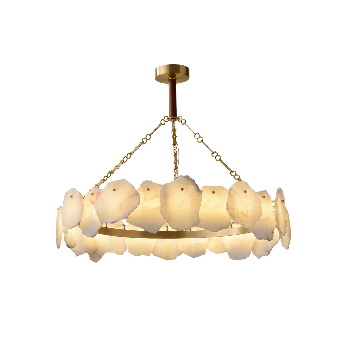 Lustre rond en marbre Burton