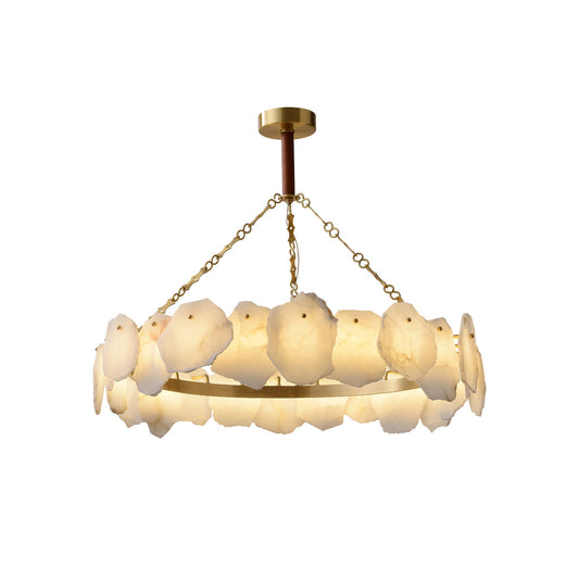 Lustre rond en marbre Burton