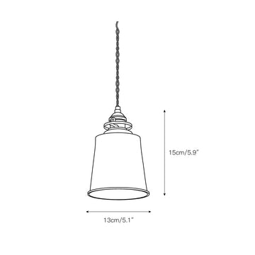 Butte Pendant Light – detail 6 — Dimension drawings 4