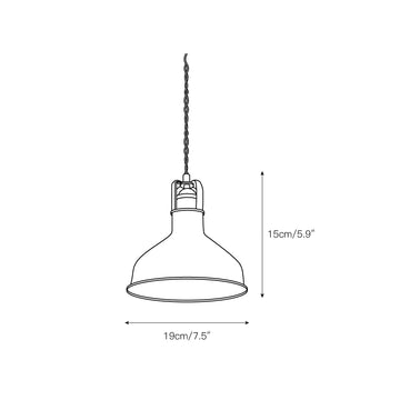 Butte Pendant Light – detail 3 — Dimension drawings 1