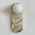 Load image into Gallery viewer, Lucie Cyan Jade Sconce ∅ 4.7″ x H 12.6″
