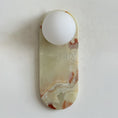 Load image into Gallery viewer, Lucie Cyan Jade Sconce ∅ 4.7″ x H 12.6″
