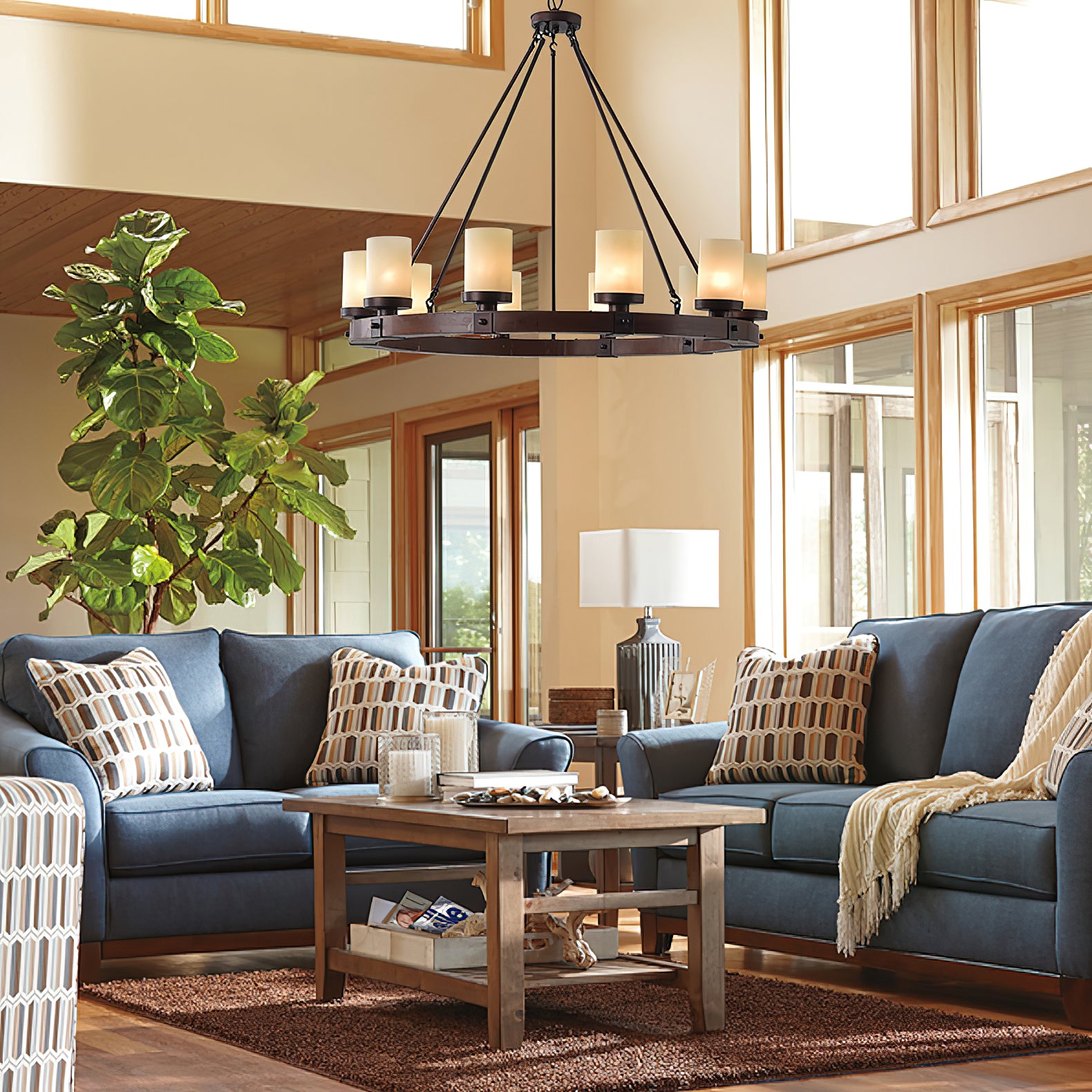 Cabot Rustic Chandelier