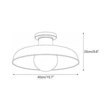 Cadence Alabaster Semi-Flush Mount – detail 3 — Dimension drawings 1
