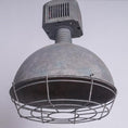 Load image into Gallery viewer, Caged Industrial Metal Pendant Light
