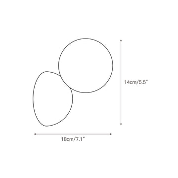 Callisto Eclipse Wall Lamp – detail 3 — Dimension drawings 1
