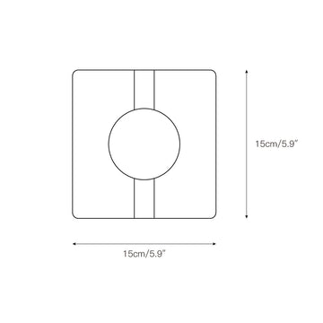 Camera Travertine Wall Lamp – detail 3 — Dimension drawings 1