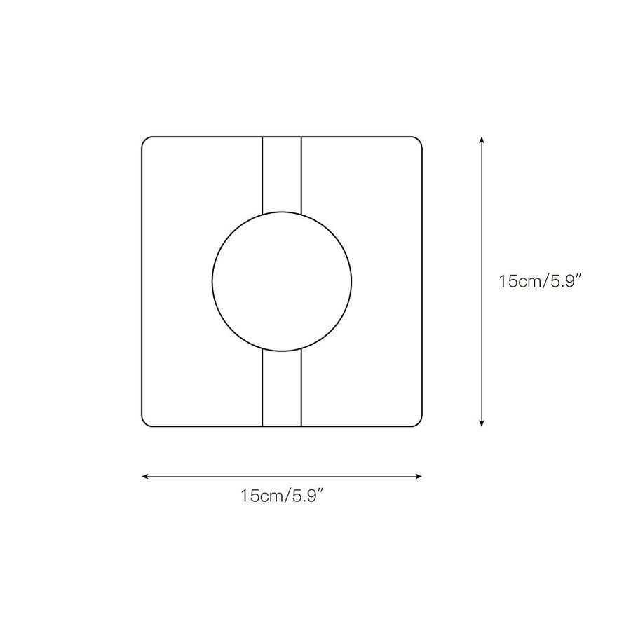 Camera Travertine Wall Lamp – detail 3 — Dimension drawings 1