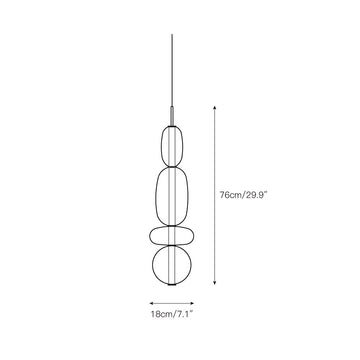 Stained Glass Pendant Lamp – detail 9 — Dimension drawings 7