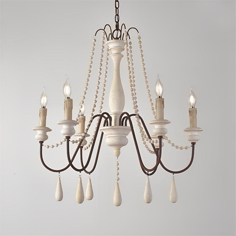 Candle Style Beaded Chandelier