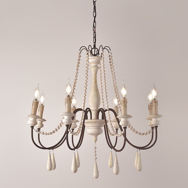 Candle Style Beaded Chandelier