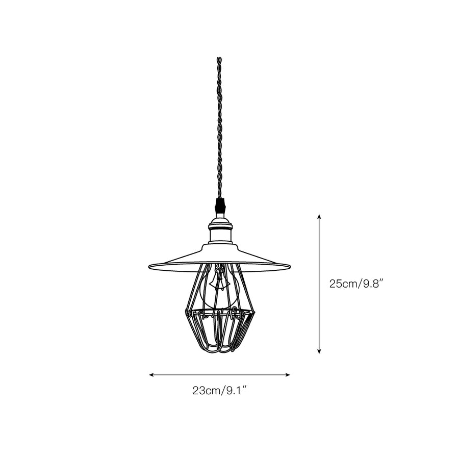 Cantina Industry Pendant Light – detail 3 — Dimension drawings 1