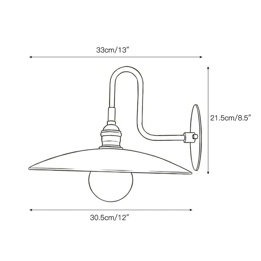 Cantina Wall Lamp – detail 3 — Dimension drawings 1