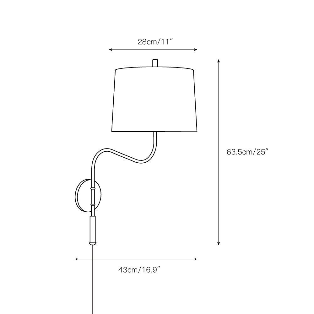 Canto Plug-in Wall Lamp