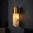 Load image into Gallery viewer, Capsule Alabaster Wall Lamp
