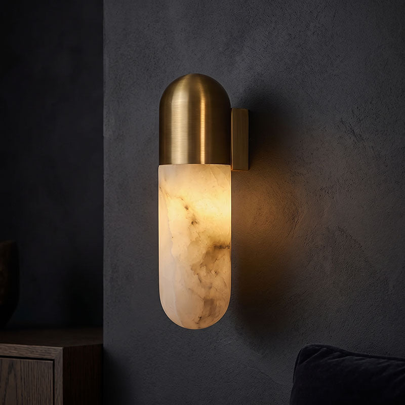 Capsule Alabaster Wall Lamp