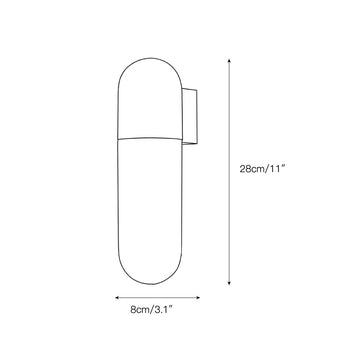 Capsule Alabaster Wall Lamp – detail 3 — Dimension drawings 1