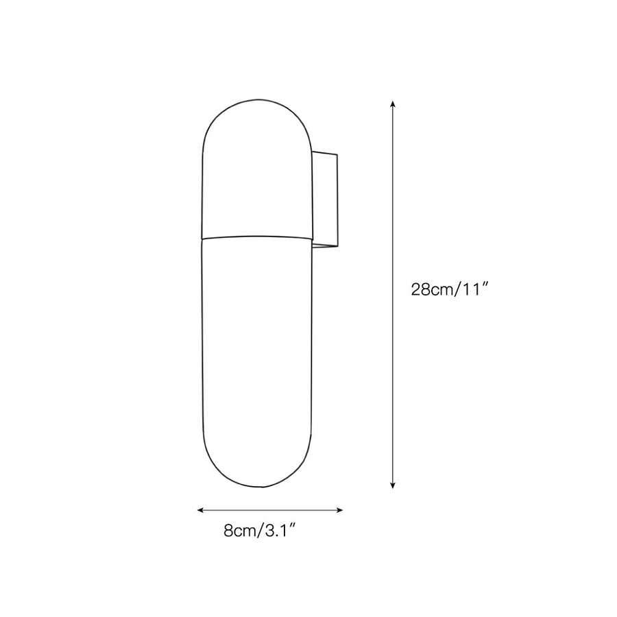 Capsule Alabaster Wall Lamp – detail 3 — Dimension drawings 1
