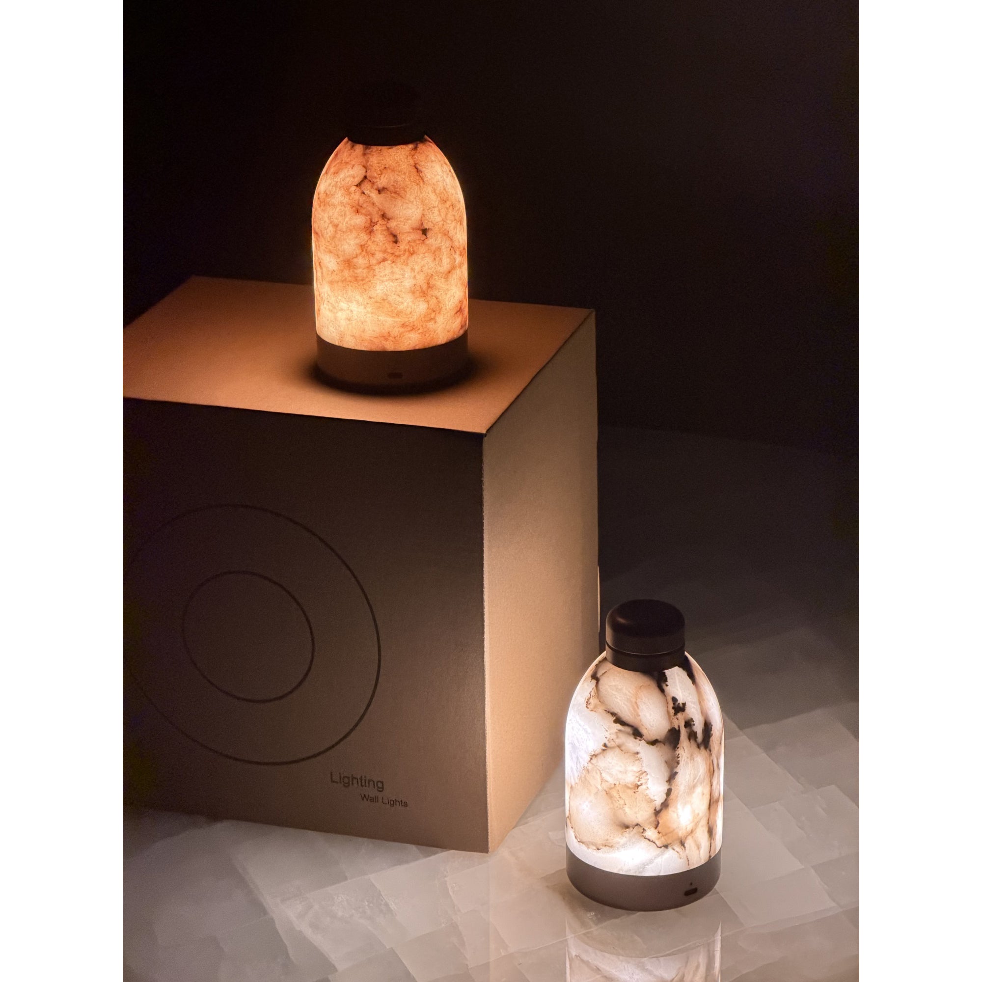 Capsule Marble Table Lamp (Built-in Battery)