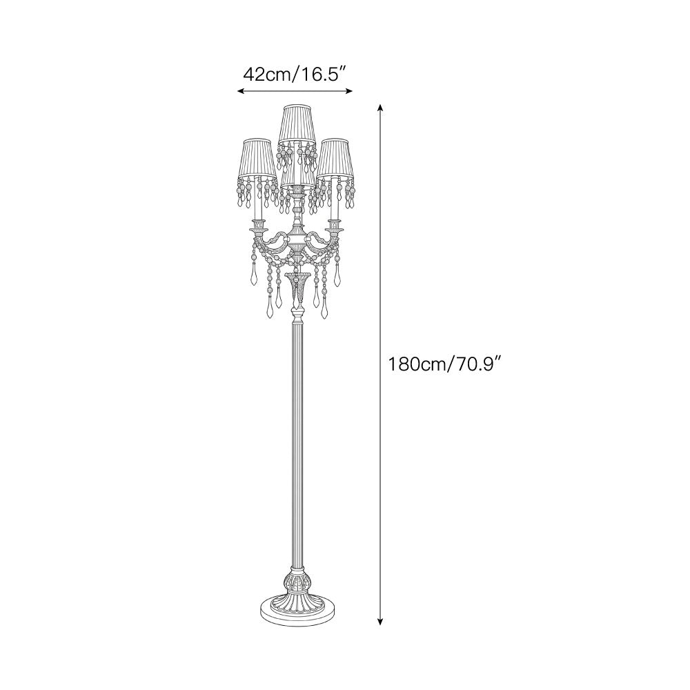 Carins Pleated Floor Lamp