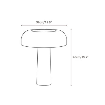 Carla Table Lamp – detail 3 — Dimension drawings 1