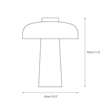Carla Travertine Table Lamp – detail 3 — Dimension drawings 1