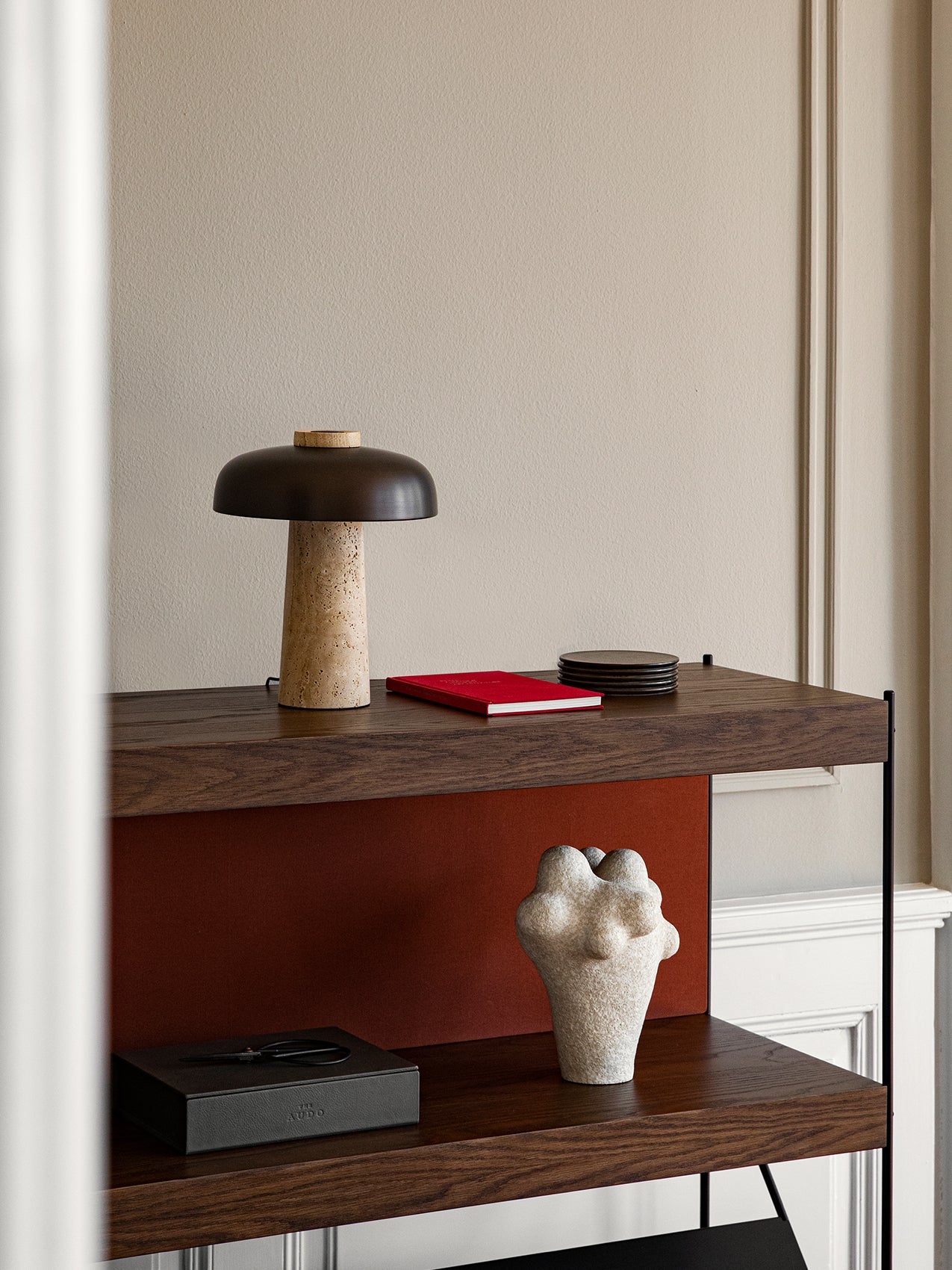 Carla Travertine Table Lamp