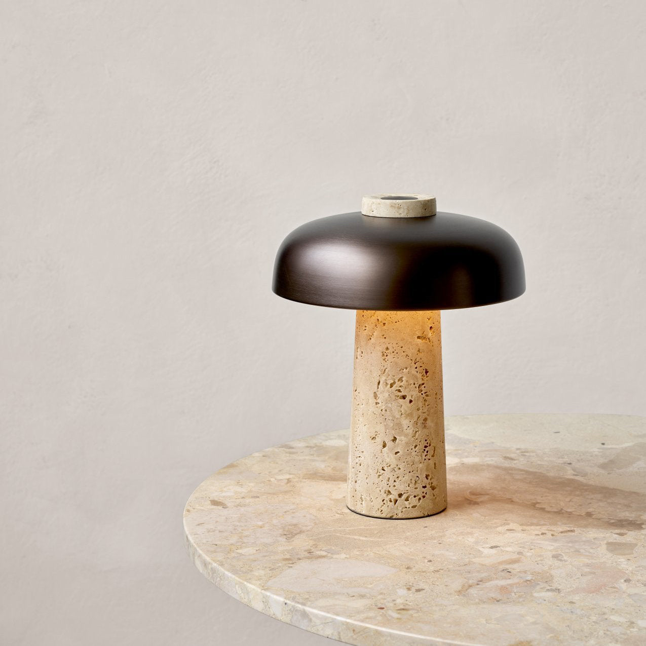 Carla Travertine Table Lamp