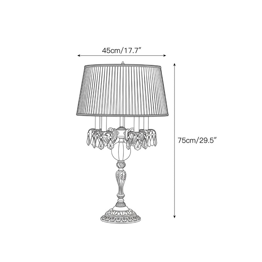 Carlton Candelabra Table Lamp — Dimension drawings 1