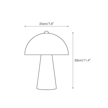 Carme Table Lamp – detail 3 — Dimension drawings 1