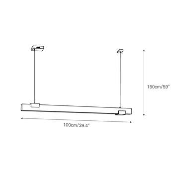 Cary Alabaster Pendant Light – detail 4 — Dimension drawings 1