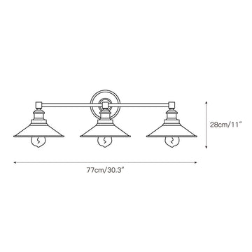 Casa Vanity Wall Lamp – detail 3 — Dimension drawings 1
