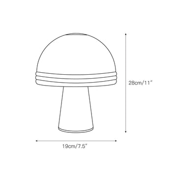 Cassie Table Lamp – detail 3 — Dimension drawings 1