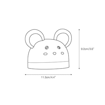 Cat Mouse Clock Night Light – detail 6 — Dimension drawings 2