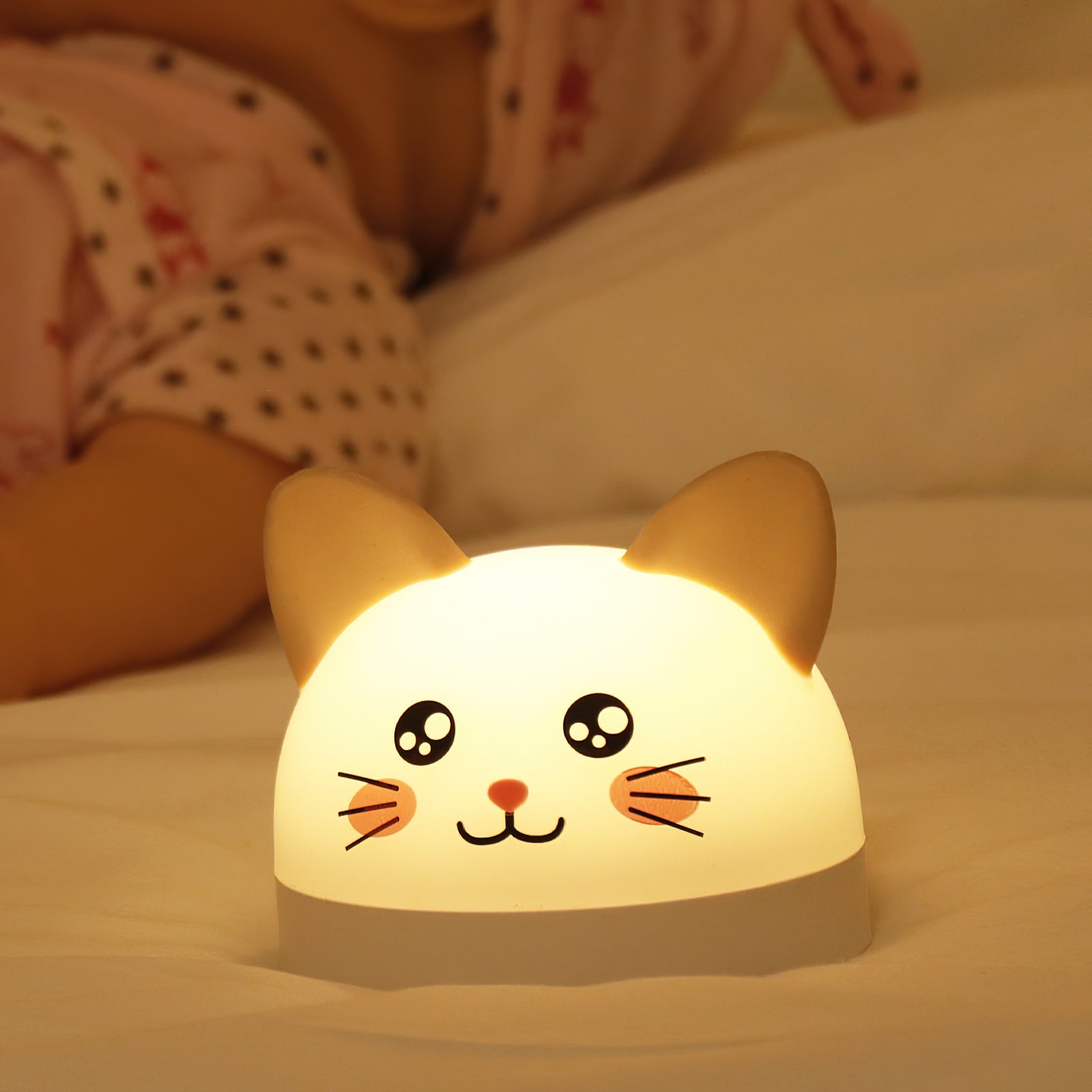 Cat Mouse Clock Night Light