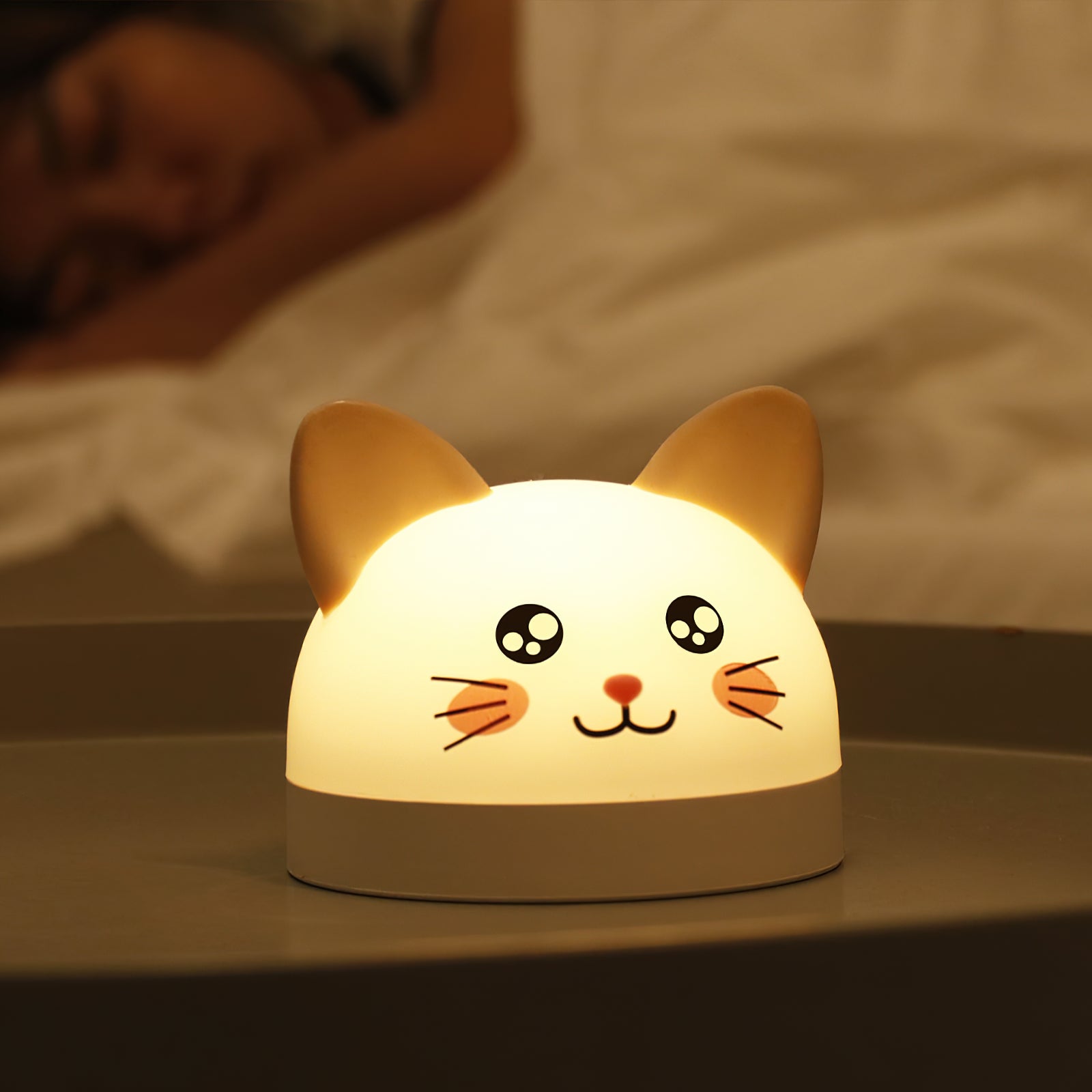 Katze Maus Uhr Nachtlicht