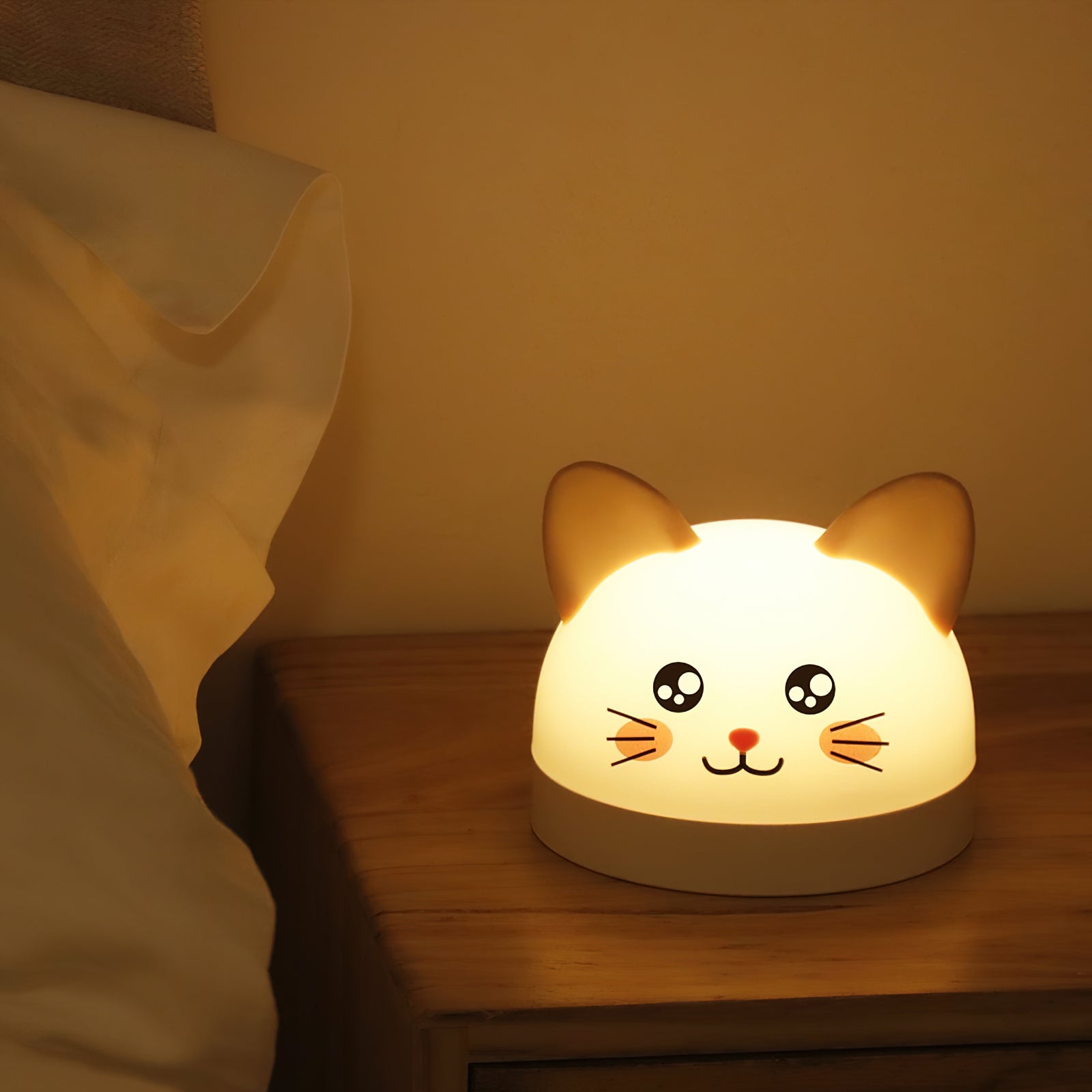 Cat Mouse Clock Night Light